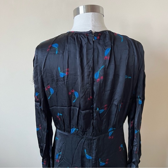 Cynthia Rowley Seabreeze Black Cherry Print Maxi Dress 17515 - Picture 9 of 13